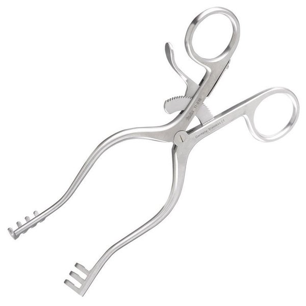 Miltex Integra Vantage Weitlaner Retractor, 6.5in, with 3x4 Blunt Teeth V911-616